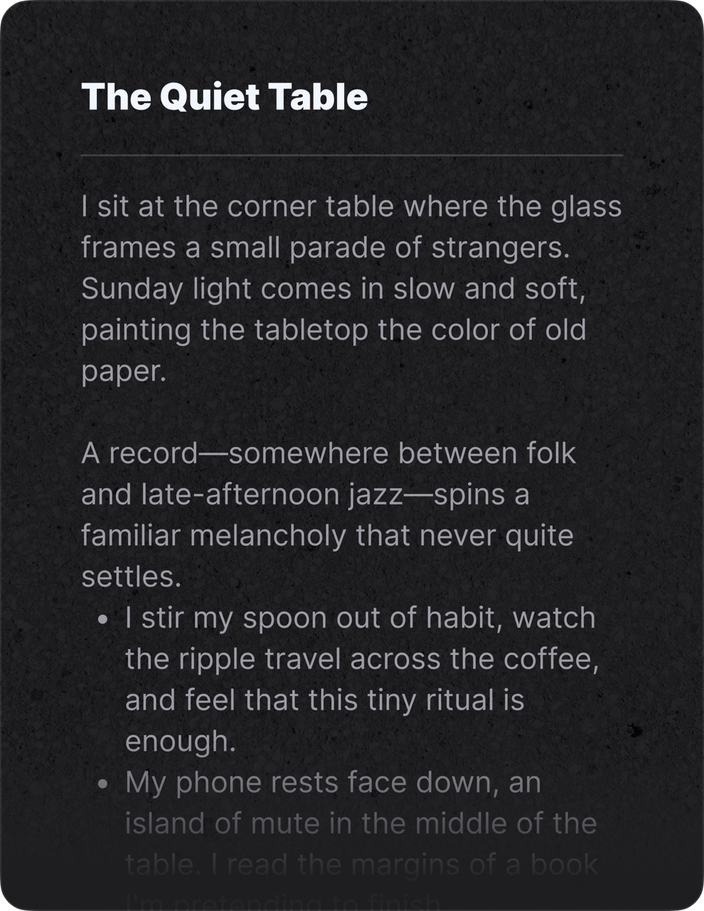 Article To Song
