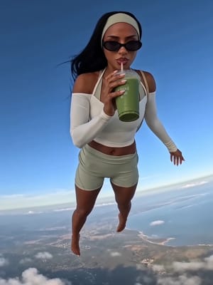 Skydiving Deadpan Freeze