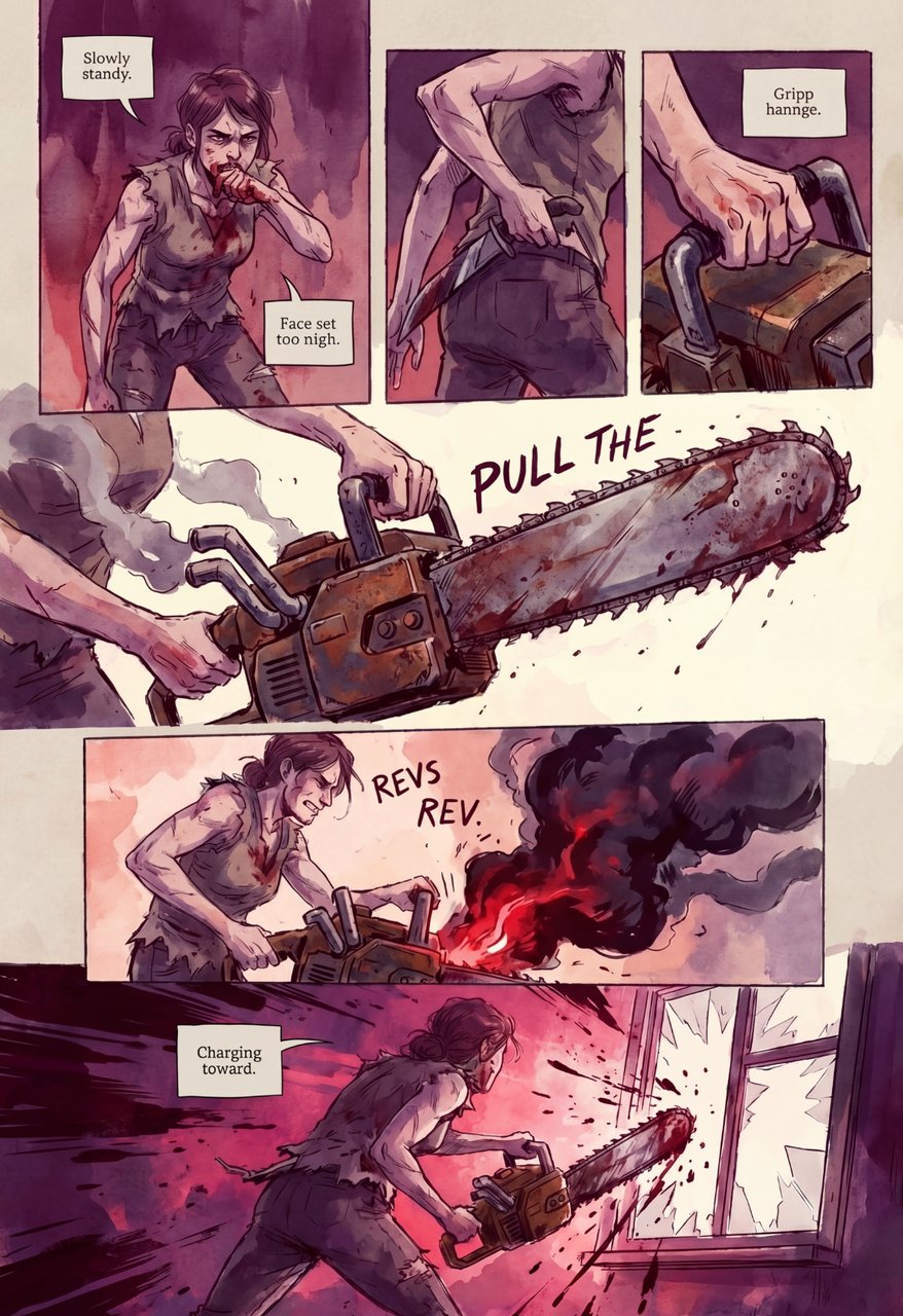 Consistent Character Comic Story